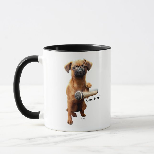 Puggle Mic Drop Mug (Left)