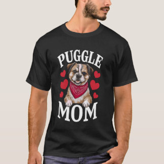 Puggle Mom, Dog Mama T-Shirt