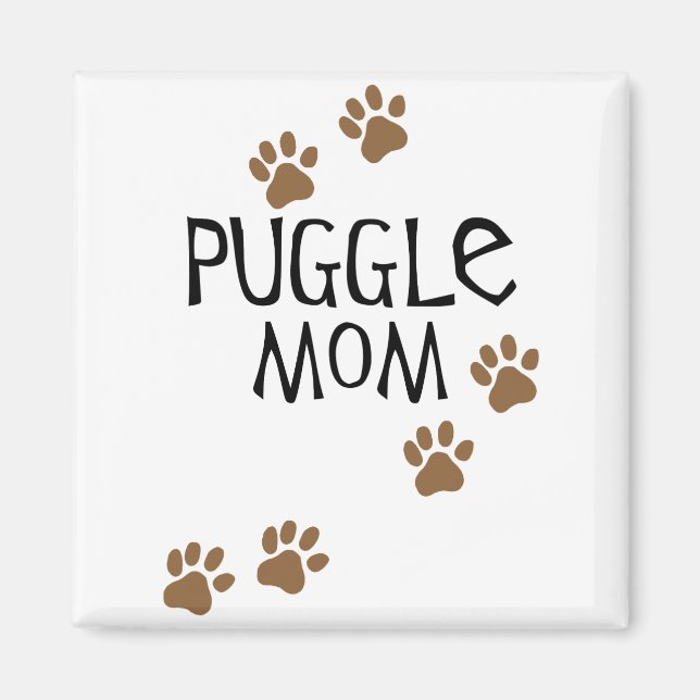 Puggle Mom Magnet (Front)