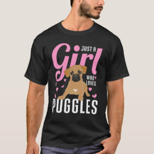 Puggle Owner Dog Women Just A Girl Who Loves Puggl T-Shirt