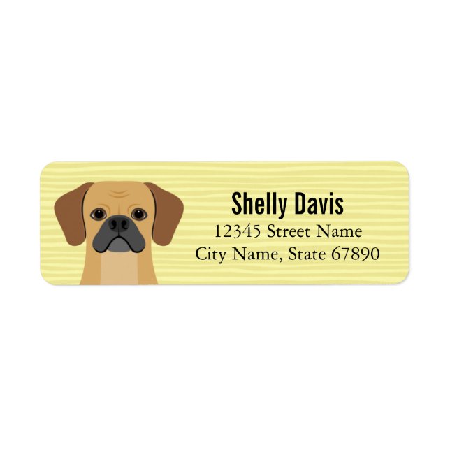 Puggle Return Address Labels (Front)