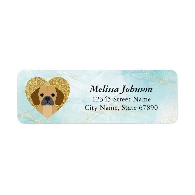 Puggle Return Address Labels (Front)
