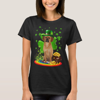 Puggle St Patricks Day  Irish Shamrock Dog Loves T-Shirt