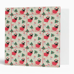 Puggy Christmas Binder