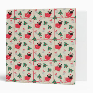 Puggy Christmas Binder