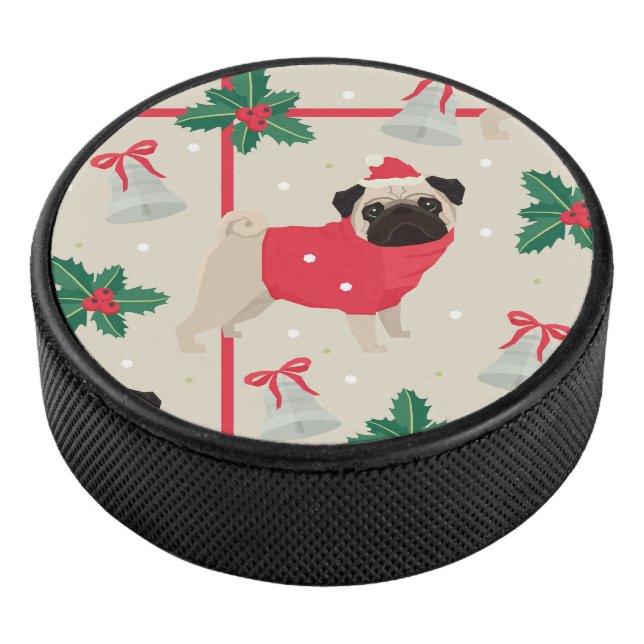 Puggy Christmas Hockey Pucks (3/4)
