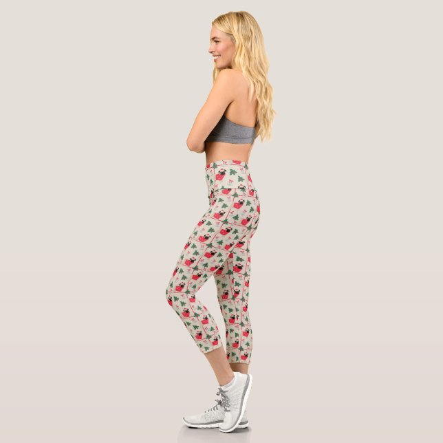 Puggy Christmas  Leggings #2 (Left)