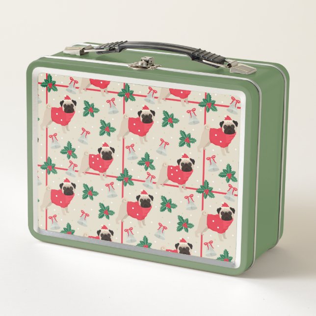 Puggy Christmas Lunchbox (Front)