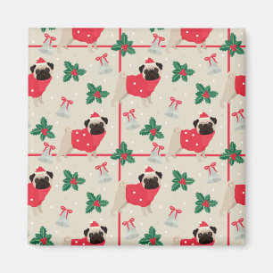 Puggy Christmas Magnet