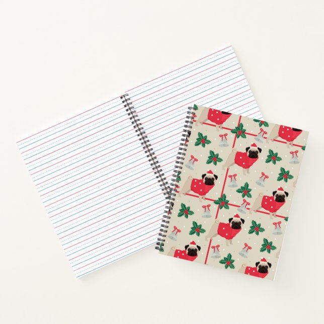 Puggy Christmas Notebook (Inside)