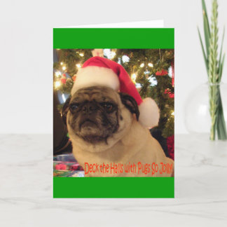 Puggy Greetings: Christmas Holiday Card