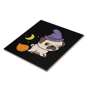 Puggy Halloween Tile