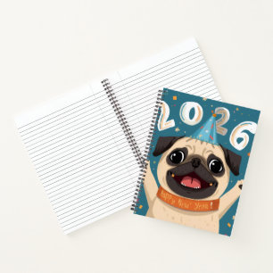 “Puggy Stardust 2026: Deluxe Spiral Notebook 