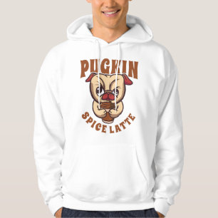 Pugkin Spice Latte Coffee Pumpkin Spice Pug Owner Hoodie