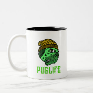 Puglife-Halloween Two-Tone Coffee Mug