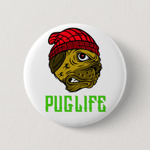 Puglife reality-pugs rule 2 inch round button