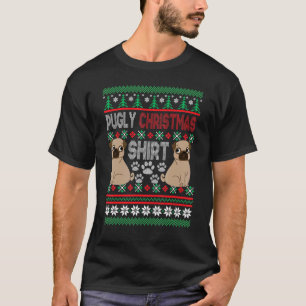 Pugly Christmas Ugly Sweater Pug Dog Xmas 3