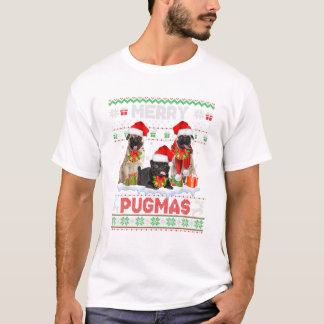 Pugmas Christmas Ugly Pug T-Shirt