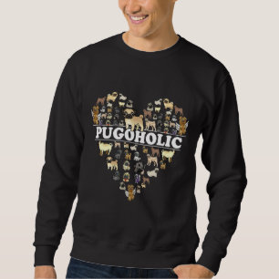 Pugoholic Pug Lover Furry Baby Mum Dad T shirt Pug