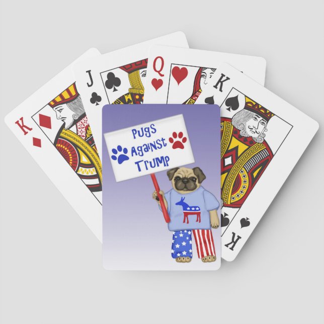 Pugs against Trump Playing Cards (Back)