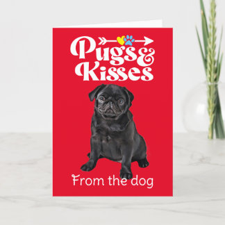 Pugs and Kisses Valentine's Day Card