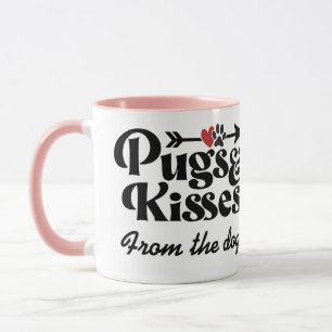 Pugs and Kisses Valentine's Day Coffee Mug