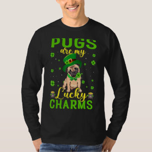 Pugs Are My Lucky Charms St Patricks Day Pajama Me T-Shirt