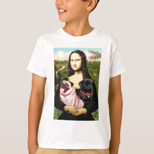 Pugs (Fawn + Blk) - Mona Lisa T-Shirt
