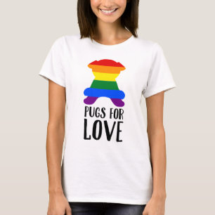 Pugs For Love Celebrates Gay Pride T-Shirt