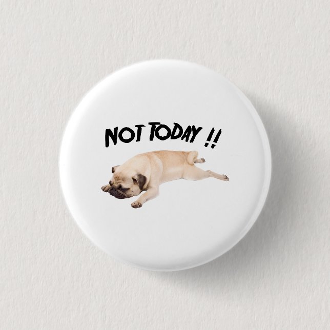 Pugs Funny Gift Love Dog 1 Inch Round Button (Front)