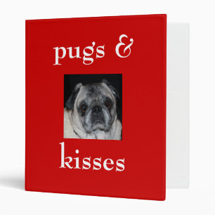 Pugs & Kisses Avery Binder
