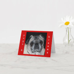 Pugs & Kisses Inspirational Note Card