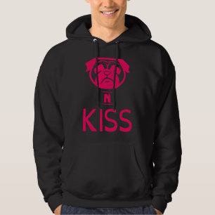 Pugs! Pug and Kiss - dog kisses - xoxoxo - puglove Hoodie