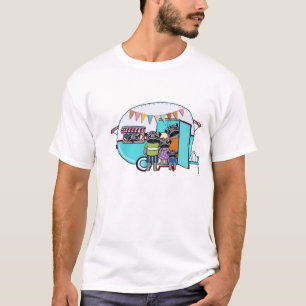 Pugs Vintage Trailer T-Shirt