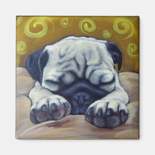 PugSleepy Magnet