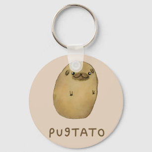 Pugtato Keychain