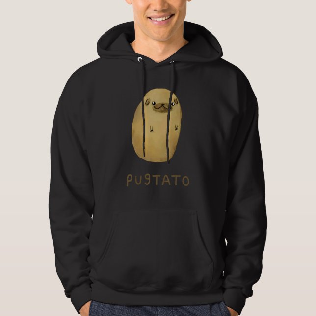 Pugtato Potato Dogs Hoodie (Front)