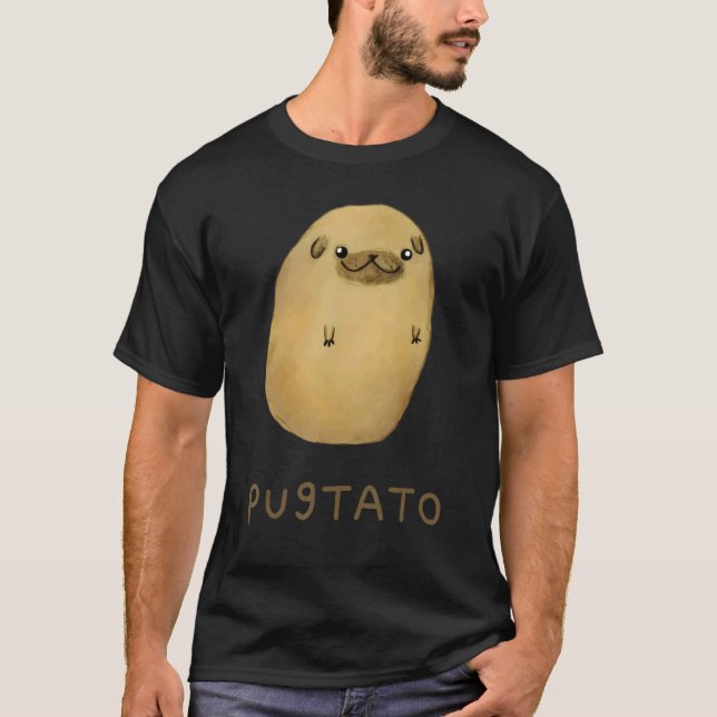 Pugtato Potato Dogs T-Shirt (Front)