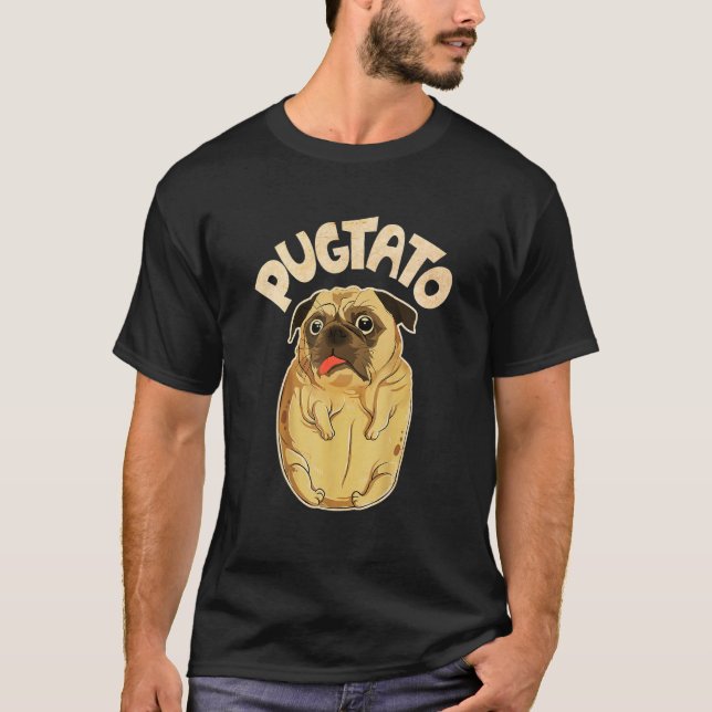 Pugtato Pug Potato   Dog   Costume   Meme T-Shirt (Front)