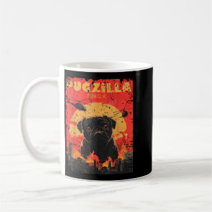 Pugzilla Tee Design For Pug Owner Retro Vintage Coffee Mug