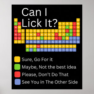 Puis-je le Lick 100 jours de tableau périodique de
