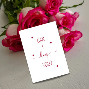 Puis-je Vous Garder Carte de Bouquet de Propositio