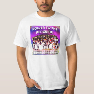 Puissance aux pingouins ! T-shirt blanc