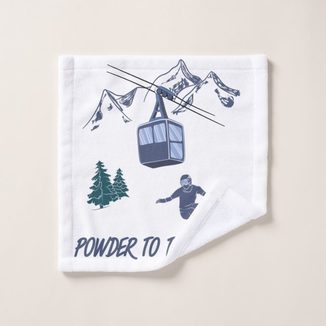 Puissance du snowboard pour le peuple Station de s (Gant de toilette)