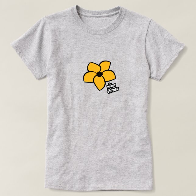 Puissance d'un T-shirt à fleurs (Design devant)