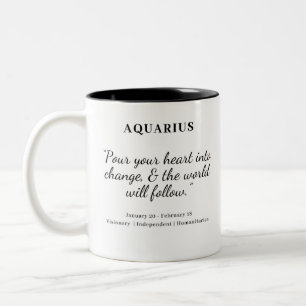 Puissance étoilée : Mug d'Astrologie Aquarius