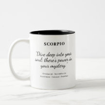 Puissance étoilée : Mug d'astrologie Scorpio