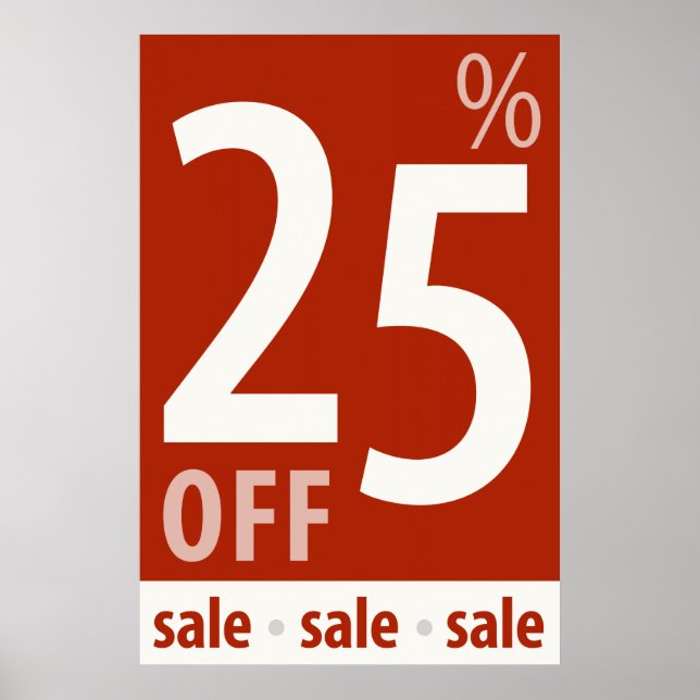 Puissant 25 % DE BON VOYAGE - affiche de vente au  (Devant)