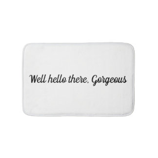 Puits bonjour là, tapis de bain magnifique