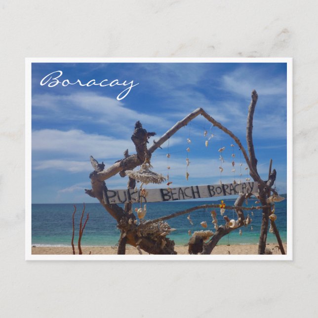 puka beach blue postcard (Front)